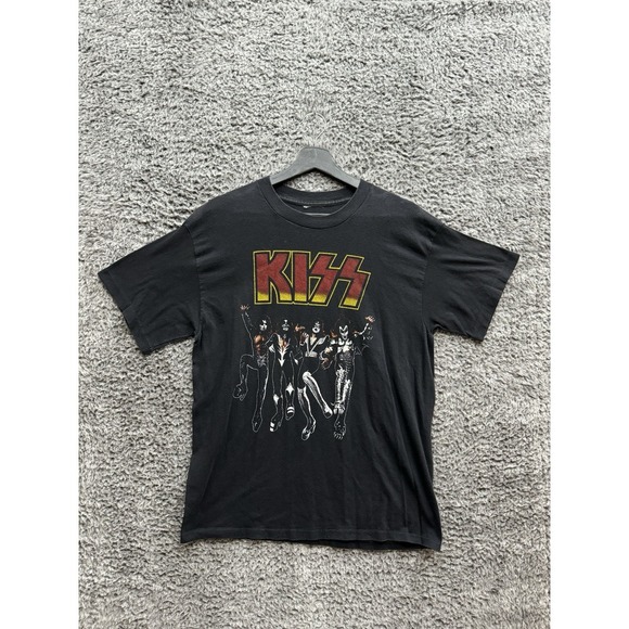 Vintage Kiss 90'sTour T Shirt Front And Back‎ Graphics Size S/M